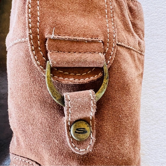 CLEARANCE 1990’s Somethin' else from Sketchers Platform Suede Zip Up Boots SZ 11 - Picture 2 of 14